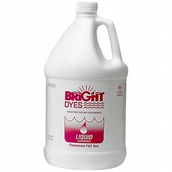 BRIGHT DYES Dye Tracer Liquid Red 1 Gallon, 8RF22
