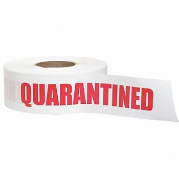 GRAINGER APPROVED Barricade Tape Red/White 1000 ft x 3 In, 8RG08