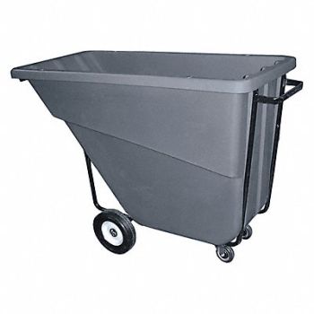 GRAINGER APPROVED Tilt Truck Medium-Duty 5/8 cu yd. Gray, 8RHM7