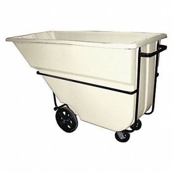 GRAINGER APPROVED Tilt Truck Heavy-Duty 1-1/8 cu yd White, 8RHN1