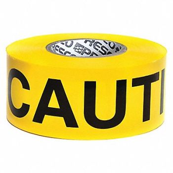 PRESCO PRODUCTS CO Barricade Tape Yellow/Black 1000ft x 3In, 8RLR9