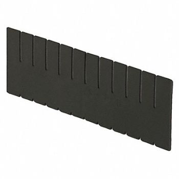 LEWISBINS Divider Black Polyethylene 6 7/16 in, 8RRN5