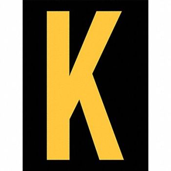 STRANCO INC Reflective Letter Label K 2-1/2in H PK25, 8RTF6