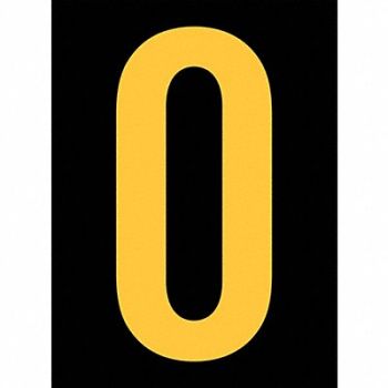 STRANCO INC Reflective Letter Label O 2-1/2in H PK25, 8RTF7