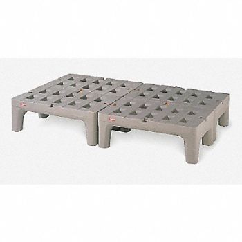 METRO Dunnage Rack 1500 lb Polyethylene 36 W, 9AH85