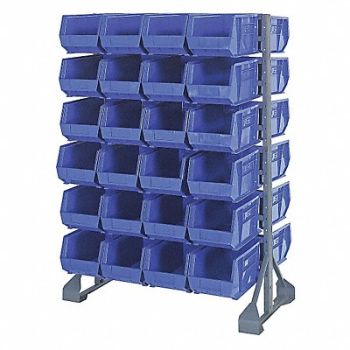 QUANTUM STORAGE SYSTEMS E1537 BinRailFlrRck 20inx54inx36in LdCp 133lb, 8TL49