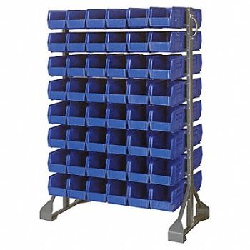 QUANTUM STORAGE SYSTEMS E1536 BinRailFlrRck 20inx54inx36in LdCp 100lb, 8TL58