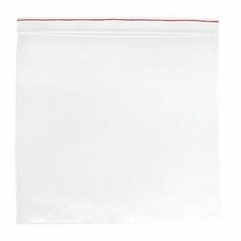 MINIGRIP RED LINE Reclosable Poly Bag Zip Seal PK1000, 9PV10