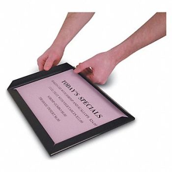 GRAINGER APPROVED Poster Frame Black 24 x 36, 8TMJ1