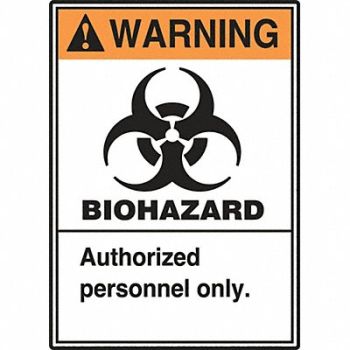 ACCUFORM Safety Label 5 inx3 1/2 in Vinyl PK5, 9JAC7