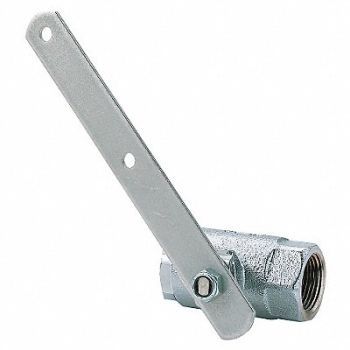 HAWS Stay-Open Ball Valve Chrome-Pated Brass, 8TNE7