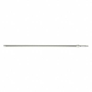 VIKAN E4132 Telescopic Handle 231 in L White, 8TP83