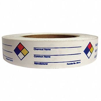 HARRIS INDUSTRIES NFR Label 1 in H 3 in W PK720, 8TPF1