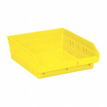 QUANTUM STORAGE SYSTEMS F0616 Shelf Bin Yellow Polypropylene 4 in, 8TT52