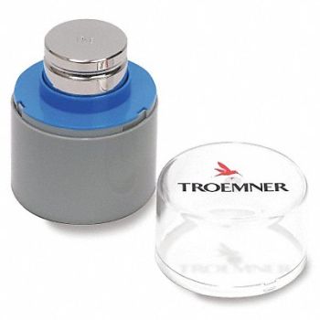 TROEMNER Weight Cylinder 1kg 316 SS Class 4, 8TTK9