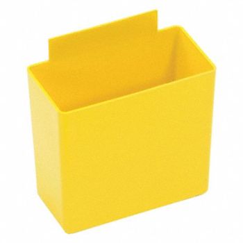 QUANTUM STORAGE SYSTEMS Bin Cups Yellow Plastic 3 in, 8TVF9