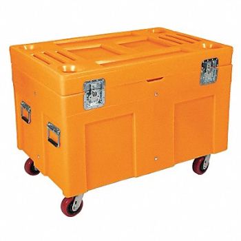 MYTON INDUSTRIES F1331 Storage Cart Orange Polyethylene 34 in, 8TVG5