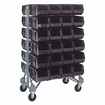QUANTUM STORAGE SYSTEMS F1604 MoBinRailRk (48)7inx8 1/4inx14 3/4in, 8TZ87
