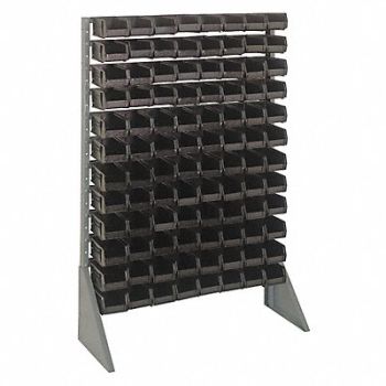 QUANTUM STORAGE SYSTEMS F1609 BinRailFlrRck 15inx54inx36in LdCp 50 lb, 8TZ90