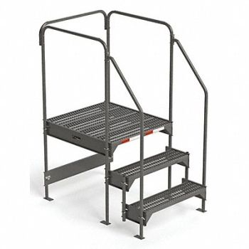 GRAINGER APPROVED Custom Wk Pltfrm Adjstbl Ht Stl 33 In H, 8UK87