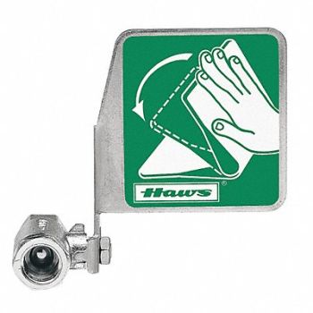 HAWS Ball Valve 1/2 In Chrome-Plated Brass, 8UKP5