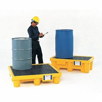 ULTRATECH Ultra Spill Pallet 2 Drums, 8UL63