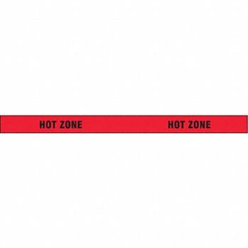 GRAINGER APPROVED Barricade Tape Hot Zone 1000 ft x 3 In, 8UL71
