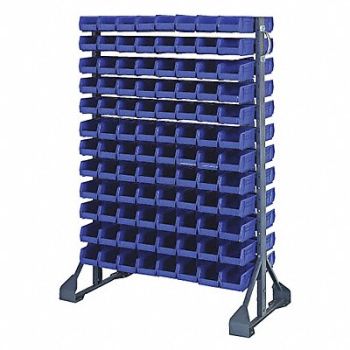 QUANTUM STORAGE SYSTEMS E1535 BinRailFlrRck 20inx54inx36in LdCp 133lb, 8UNC3