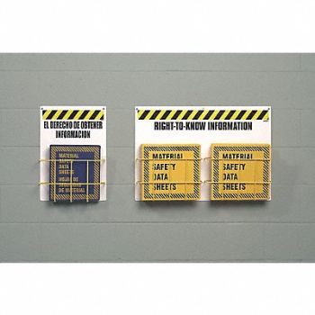 BRADY Single Package 20 in H 5 in D English, 8RH91
