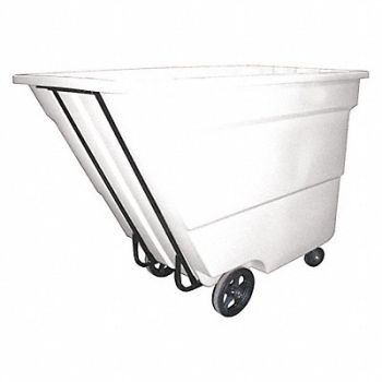 GRAINGER APPROVED Tilt Truck Med-Duty 1-3/4 cu yd. White, 8UPF9