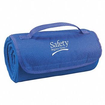 GRAINGER APPROVED Blanket Safety Begins Here Royal Blue, 8UR98