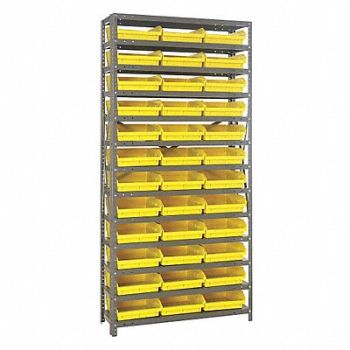 QUANTUM STORAGE SYSTEMS E1520 Bin Shlvng 18inx75inx36in Yellow, 8URA7