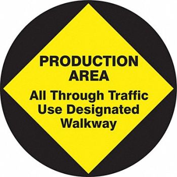 ACCUFORM Slip-Gard Round Floor Sign 17 X17, 772L23