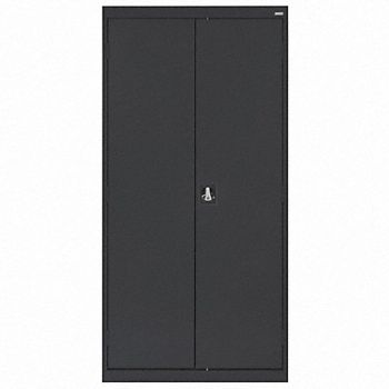SANDUSKY Storage Cabinet 72 x36 x18 Black 4Shlv, 9WN69