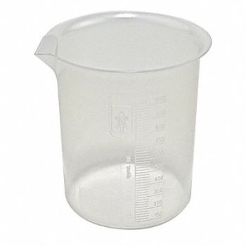 DYNALON Graduated Low Form Beaker 1000mL PP PK4, 8VL47