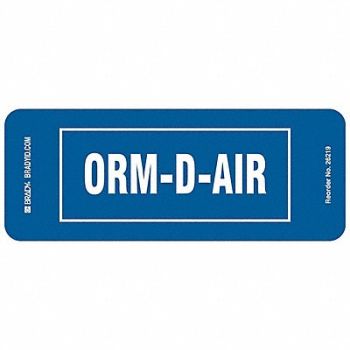 BRADY Label ORM-D-Air PK100, 8VL56