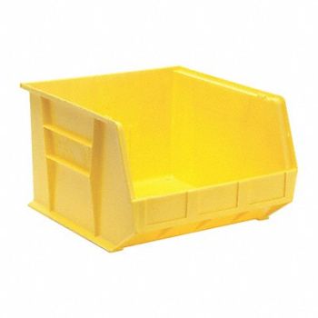 QUANTUM STORAGE SYSTEMS F0611 Hang and Stack Bin Yellow PP 11 in, 8VMV0