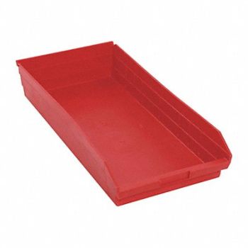 QUANTUM STORAGE SYSTEMS F0624 Shelf Bin Red Polypropylene 4 in, 8VMW5
