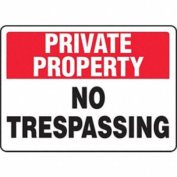 ACCUFORM Private Property Sign 10 X14 Vinyl, 773C32
