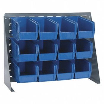 QUANTUM STORAGE SYSTEMS Louvrd Bnch Rk 1/4x21x27in LdCap 140lb, 8VXK1