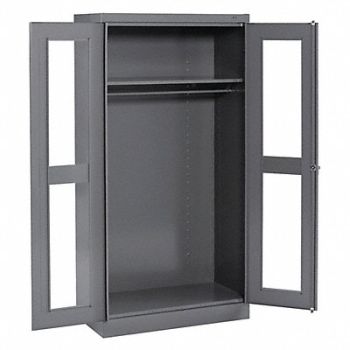 TENNSCO Wardrobe Cabinet 72 H 36 W Medium Gray, 8VXY0