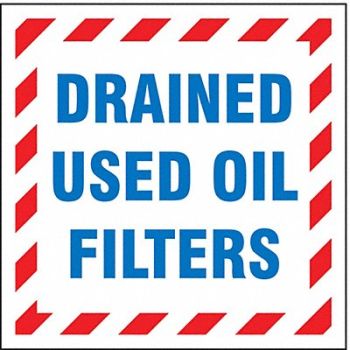 ACCUFORM DOT Handling Label Waste 6 Label W PK25, 8VY30