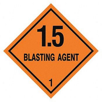 STRANCO INC DOT Container Label 4 Label W PK500, 9JGG9