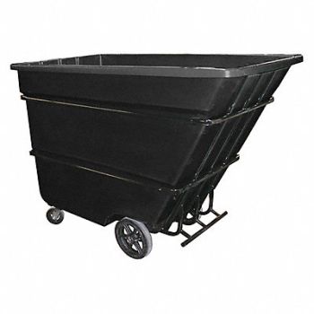 GRAINGER APPROVED Tilt Truck Heavy-Duty 1-3/4 cu yd Black, 8WCH4