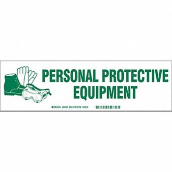 BRADY Label 3.5in x 12in Polyester, 8WND1
