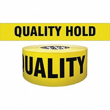 GRAINGER APPROVED Barricade Tape Yellow/Black 1000ft x 3In, 8WND2