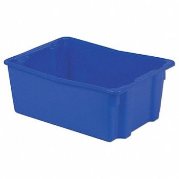 LEWISBINS Stk and Nest Ctr Blue Solid Polyethylene, 8WRV0