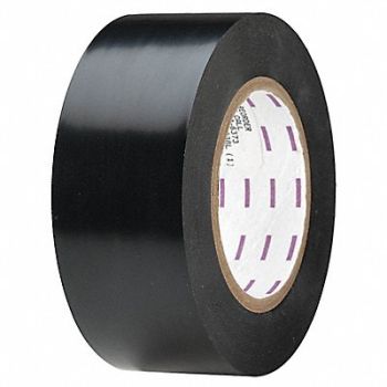 GRAINGER APPROVED F0295 Floor Tape Black 2 inx180 ft Roll, 8WU61