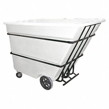 GRAINGER APPROVED Tilt Truck Heavy-Duty 1-3/4 cu yd White, 8WUJ7