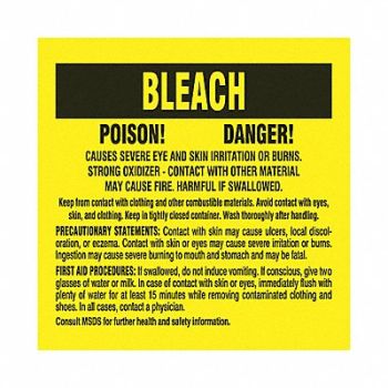 BRADY Label 7 in x 10 in Polyester PK25, 8WYM3